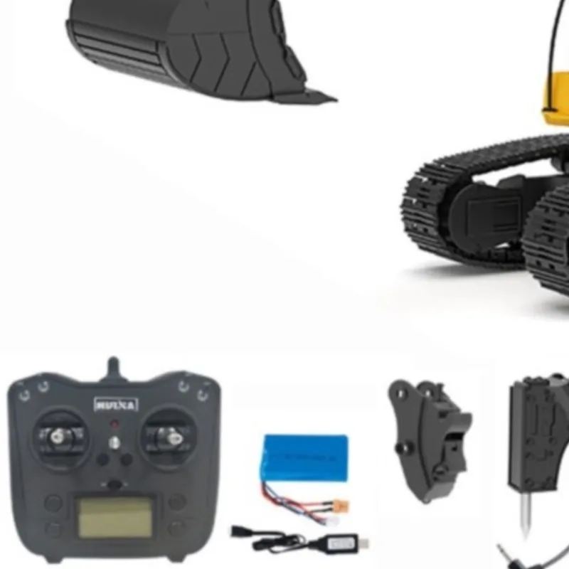 

US Stock HUINA 1/14 New Upgrade 580 Metal Excavator Model with Electric Ball Grabber 360 Rotating Shear Claw Sound Lights