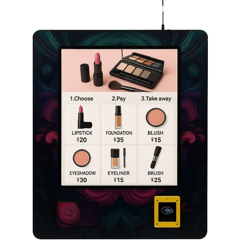 

24 Hours Self-Service Personal Care Cosmetics Beauty Tools Dispenser Vending Machine With Card Payment