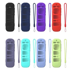 Silicone Remote Case Cover Glow in The Dark Protective Case with Lanyard Remote Control Case for Roku Voice Remote Pro (2nd Ed.)