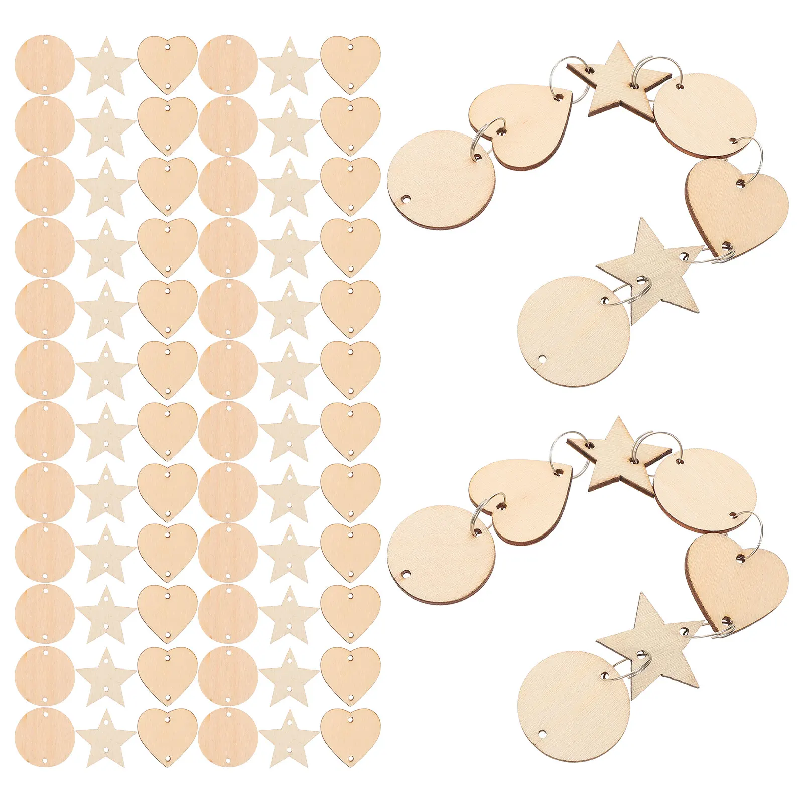 

1 Set Of Wooden Cutouts Crafts Diy Unpainted Slices Bulk Craft Supplies For Teens Diy Decorations Durable Wood Chips Smooth