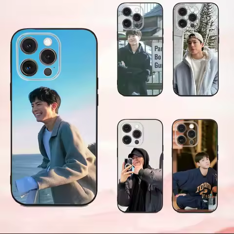 B-Bo Gum Park Phone Case For iPhone16,se4,15,14,13,12,11,Pro,X,XS,Max,XR,Plus,Mini Soft Black Cover