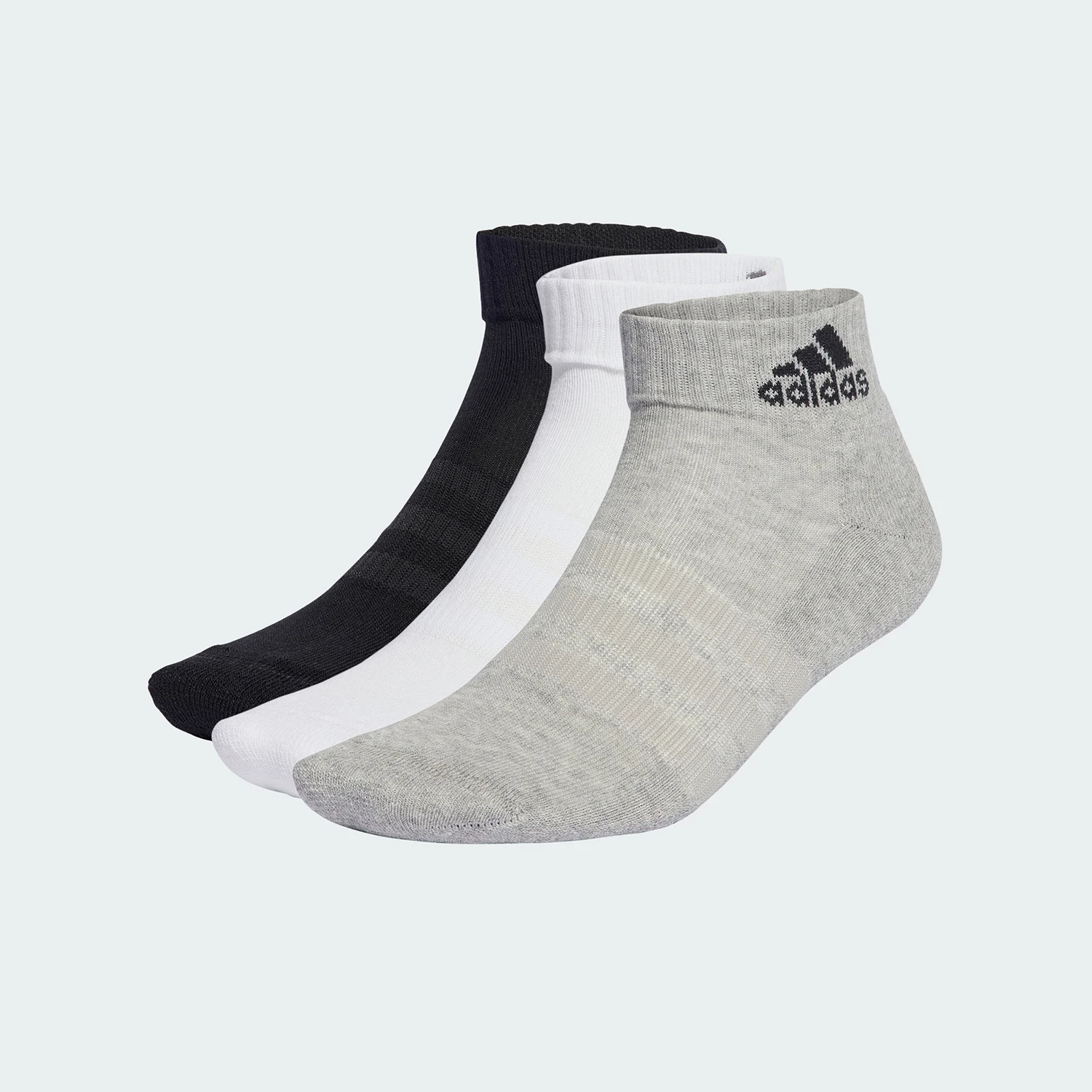 

Adidas genuine new men's and women's short tube breathable sports socks three pairs set IA3948