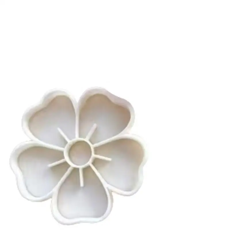 Blumen-Ton-Ausstechform aus Kunststoff, Blumenform mit glatten Kanten, wiederverwendbar für DIY handgemachte Keramik, Polymer-Ton-Bastelarbeiten – Detail 6