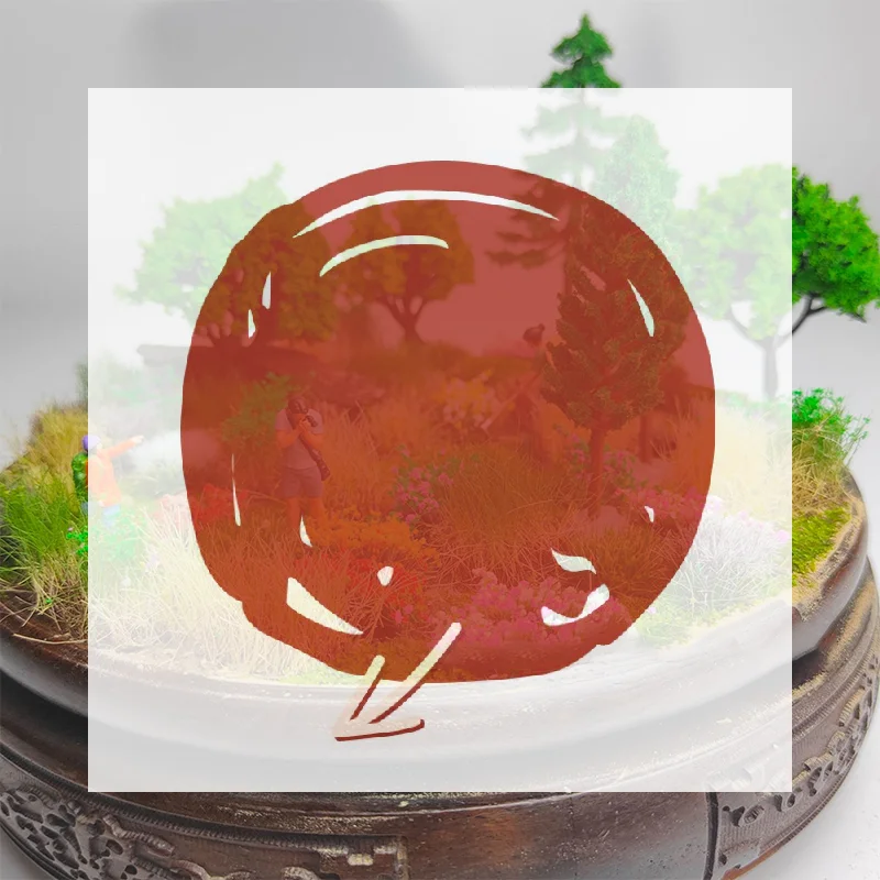 

1 Set DIY Handmade Flower Plant Materials Diorama 10mm Flower/Grass Cluster Model Kit For Miniature Building Sand Table