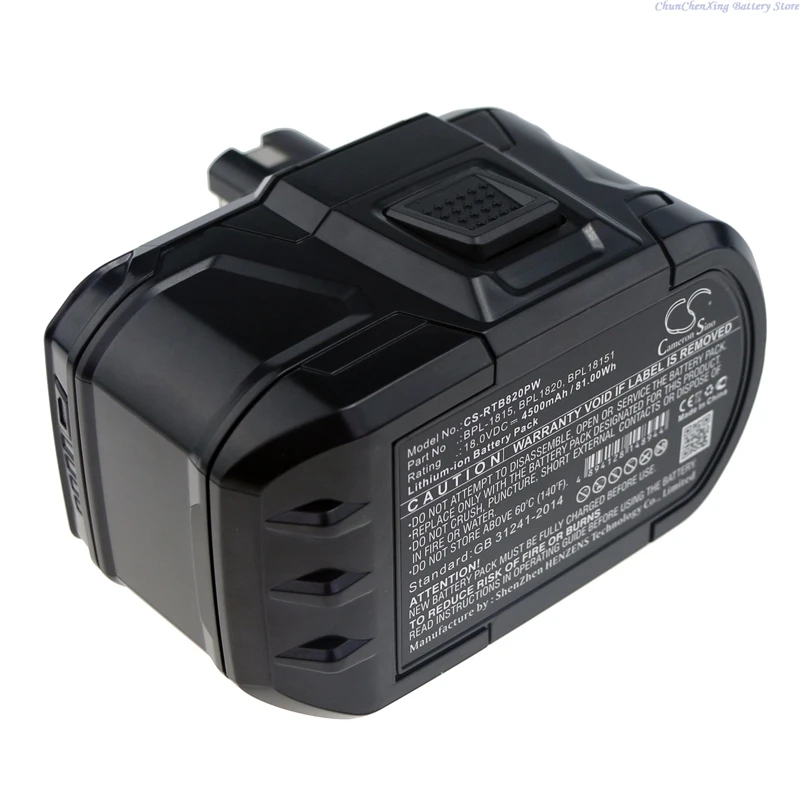 18V 9000mAh Replacement Power Tools Battery for Ryobi ZRP813 BID-180L BID1821 BIW180 ONE+ 18 Volt P200 P718 P713