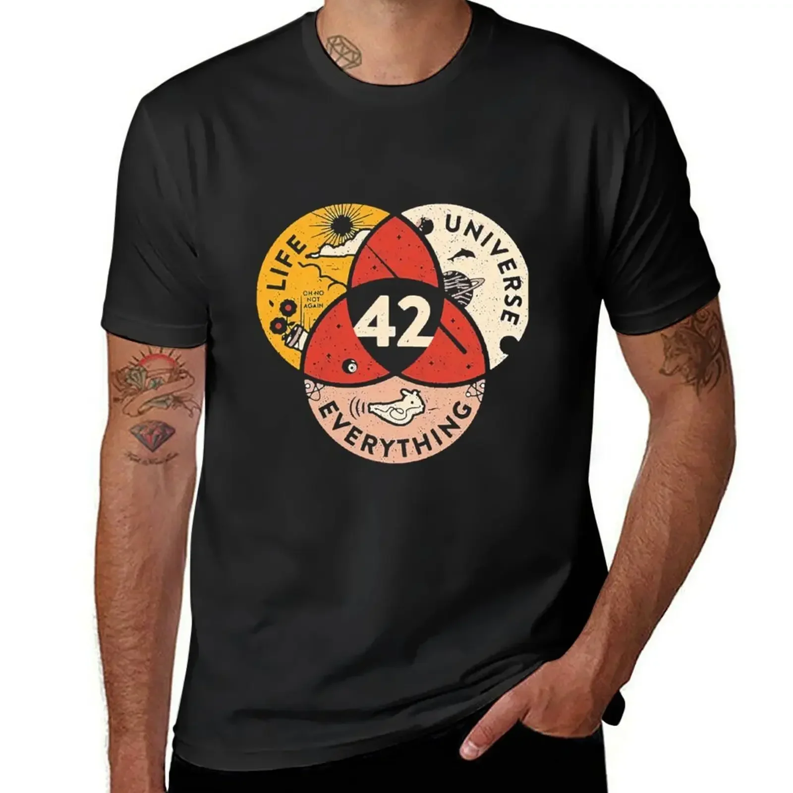 42 The Answer To Life The Universe And Everything T-Shirt tops plus sizes cute tops customs mens t shirt graphic