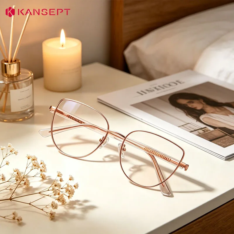 KANSEPT Lunette Myopia Glasses Women Eyeglasses Women's Eyepieces for Reading Optical Lenses Lunettes De Lecture Magnifier #3193