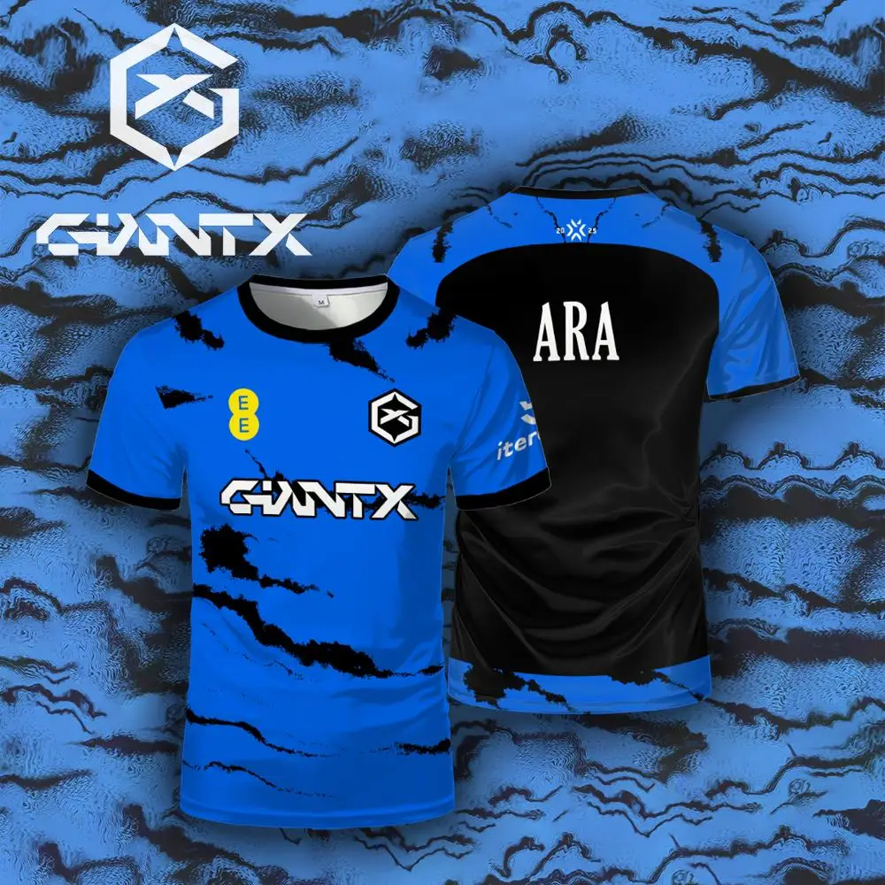 

GIANTX 2025 Esports Professional Team Uniforms Valorant Champions Paris Pro Jersey Men's And Women Players Customizable T-shirts