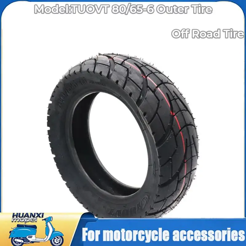 80/65-6 10 Inch Outer Tyre For Speedual, Kugoo M4 Pro, Grace 10 & Zero 10X Scooters Off-Road Tires Super Moto