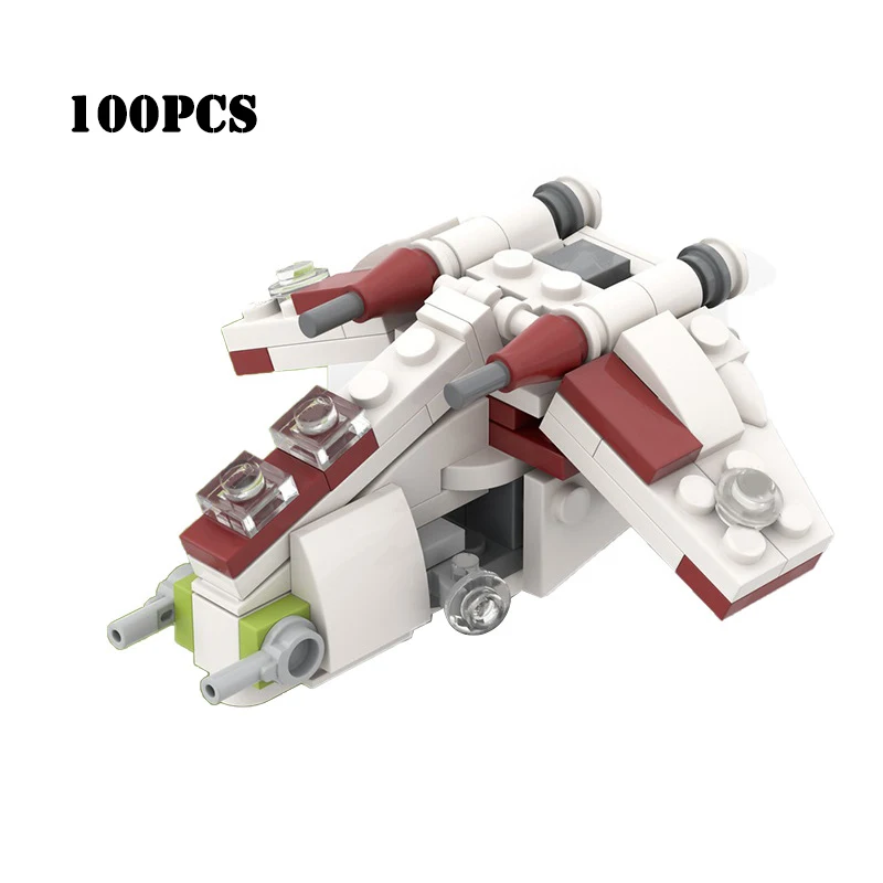 MOC Space Movie Series-Creative gunship Assembly Building Blocks Model For Children Boys Educational Toy, Christmas Gifts 100pcs