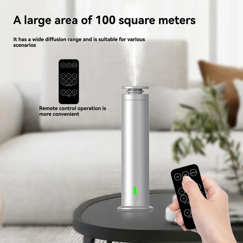 Diffuser Aromaterapi Tanpa Air 120ml dengan BT & Remote Control,(AS),A