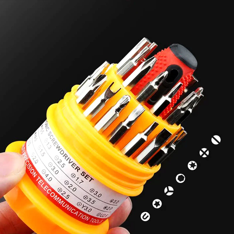 Three-In-One Pagoda Type Universal Screwdriver Multitool Set Manual Combination Maintenance Household Driver Screw