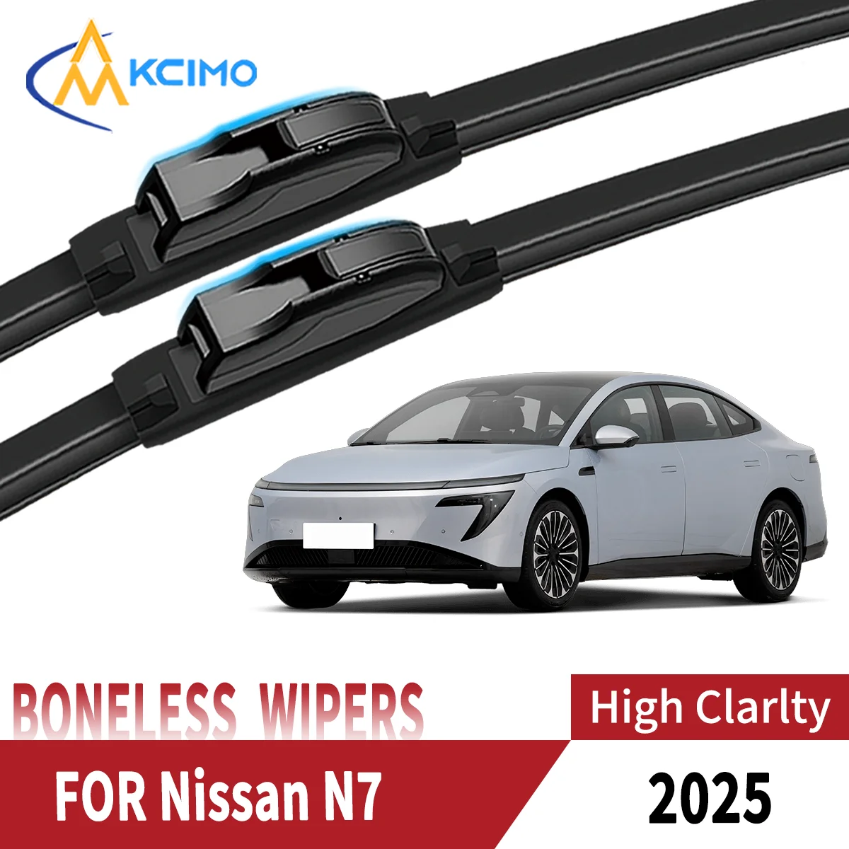 

High-Quality Rubber Front Windshield Wiper Blades For Nissan N7 2025 2Pcs Car Accessories