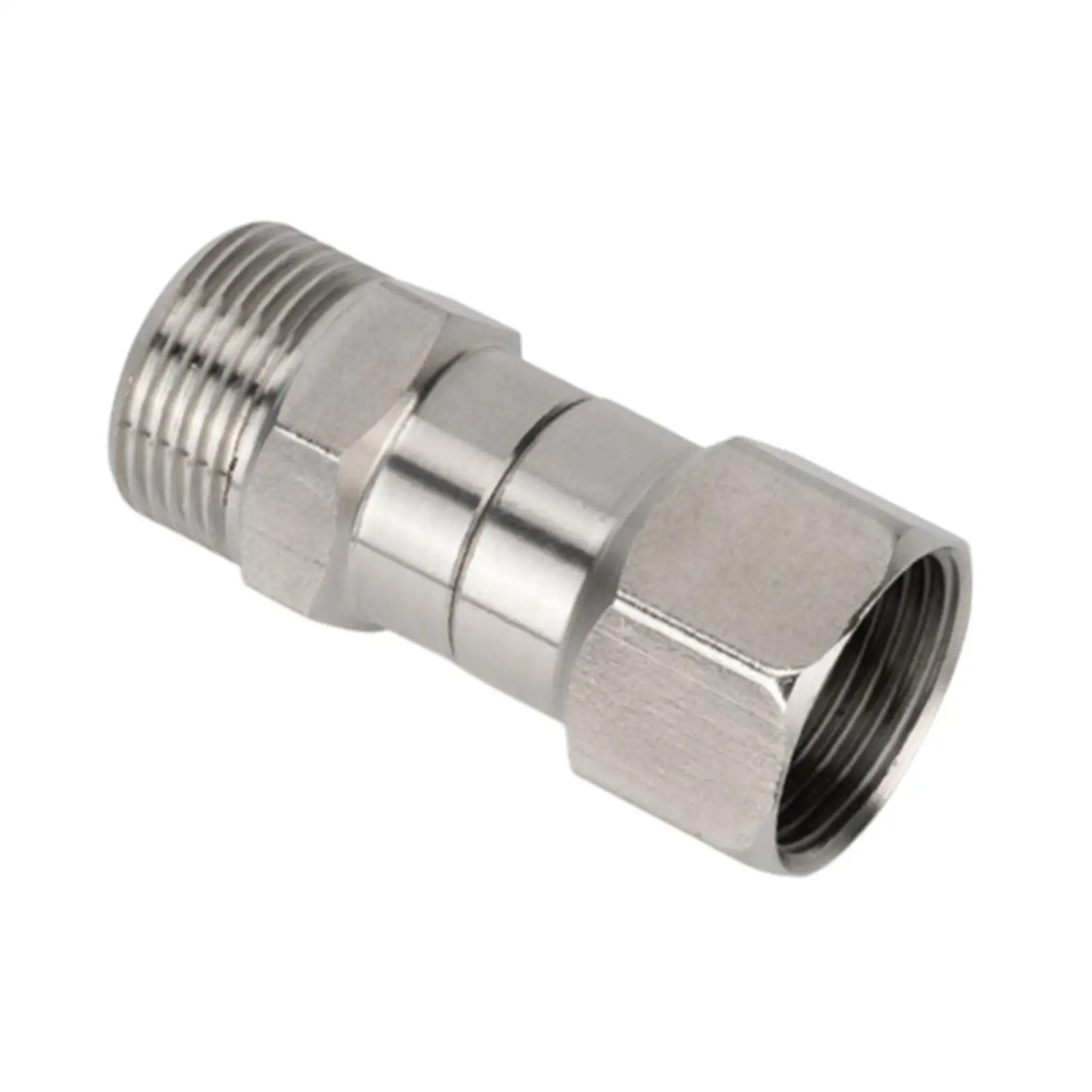 High -pressure cleaner connection piece, stainless steel swivel, M22, 3/8 inches
