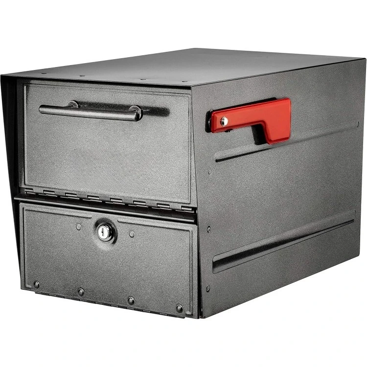 

Architectural Mailboxes Oasis® Eclipse™ Secure, Locking USPS Approved Heavy Duty, Anti-Fish Steel Metal Post Mounted Mail Box fo