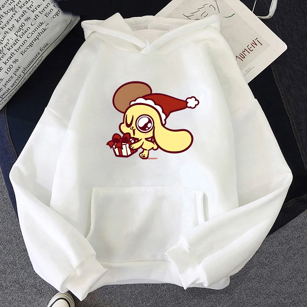 Christmas Chiknn Nuggitt Graphic Hoodies Cute Printing Clothes Autumn Winter Fleece Sweatshirt Long Sleeve Casual Pullovers Tops