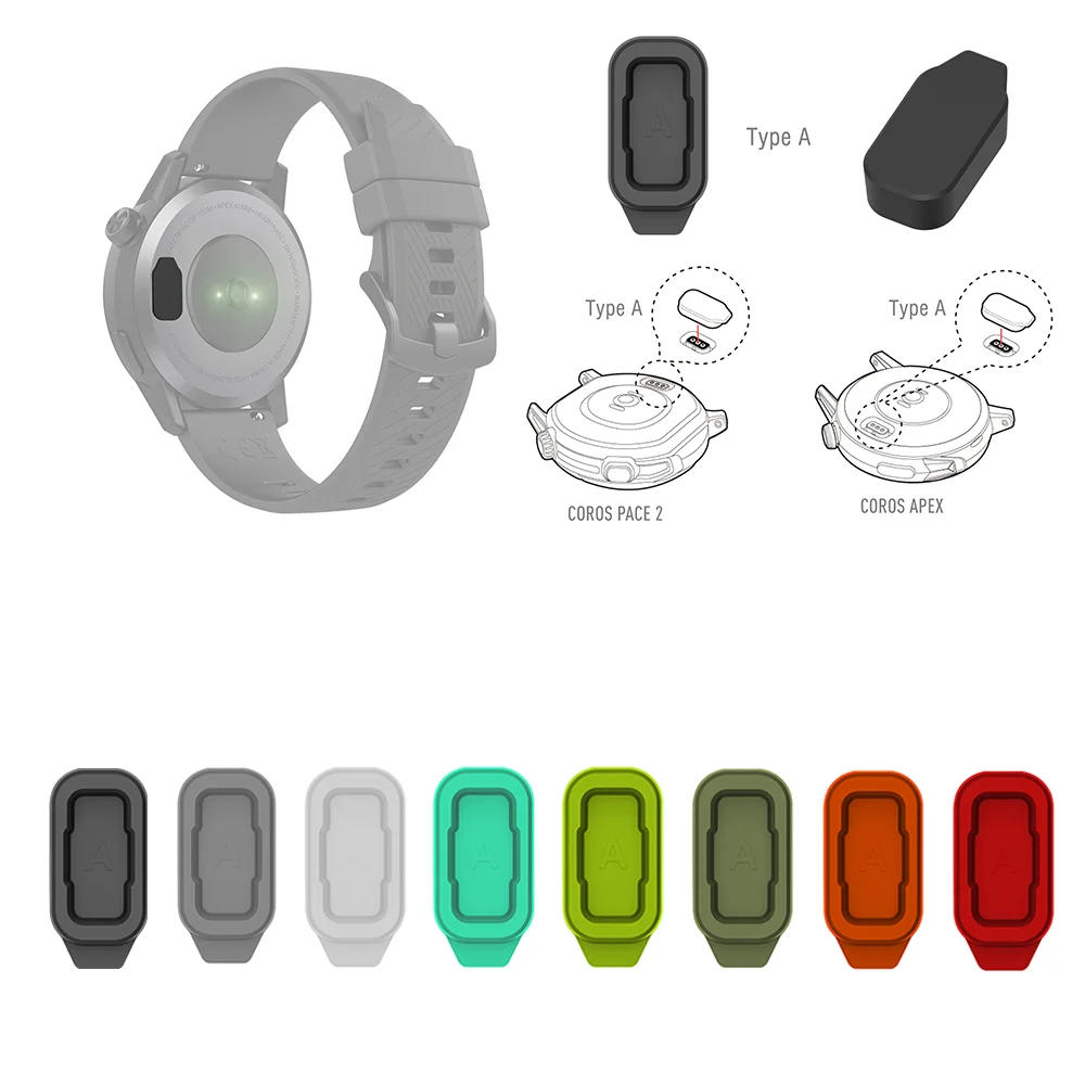 실리콘 방진 보호 플러그 캡 2 개, 스크래치 방지 포트 방진 커버, 코로스 버티스 2 에이펙스 프로/페이스 2 에이펙스 42 46 mm용
