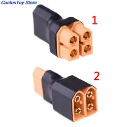 Adaptador de enchufe paralelo XT60, convertidor de Cable conector, arnés de batería Lipo, pieza de repuesto de cableado, 1 piezas