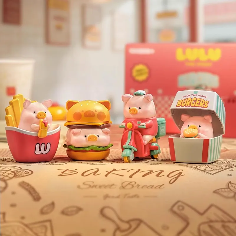 

Аутентичная серия Lulu The Piggy Hamburger Delivery, модная слепая коробка, Коллекционная игрушка, фигурка для девочек, подарок, украшение для рабочего стола
