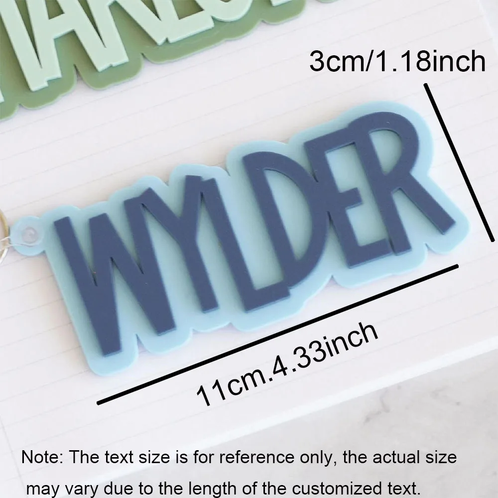 Backpack Tags Kids Keychains Personalized Keychain Lunch Box Tags Acrylic Keychain Name Tag Diaper Bag Tag Backpack Tags image 2