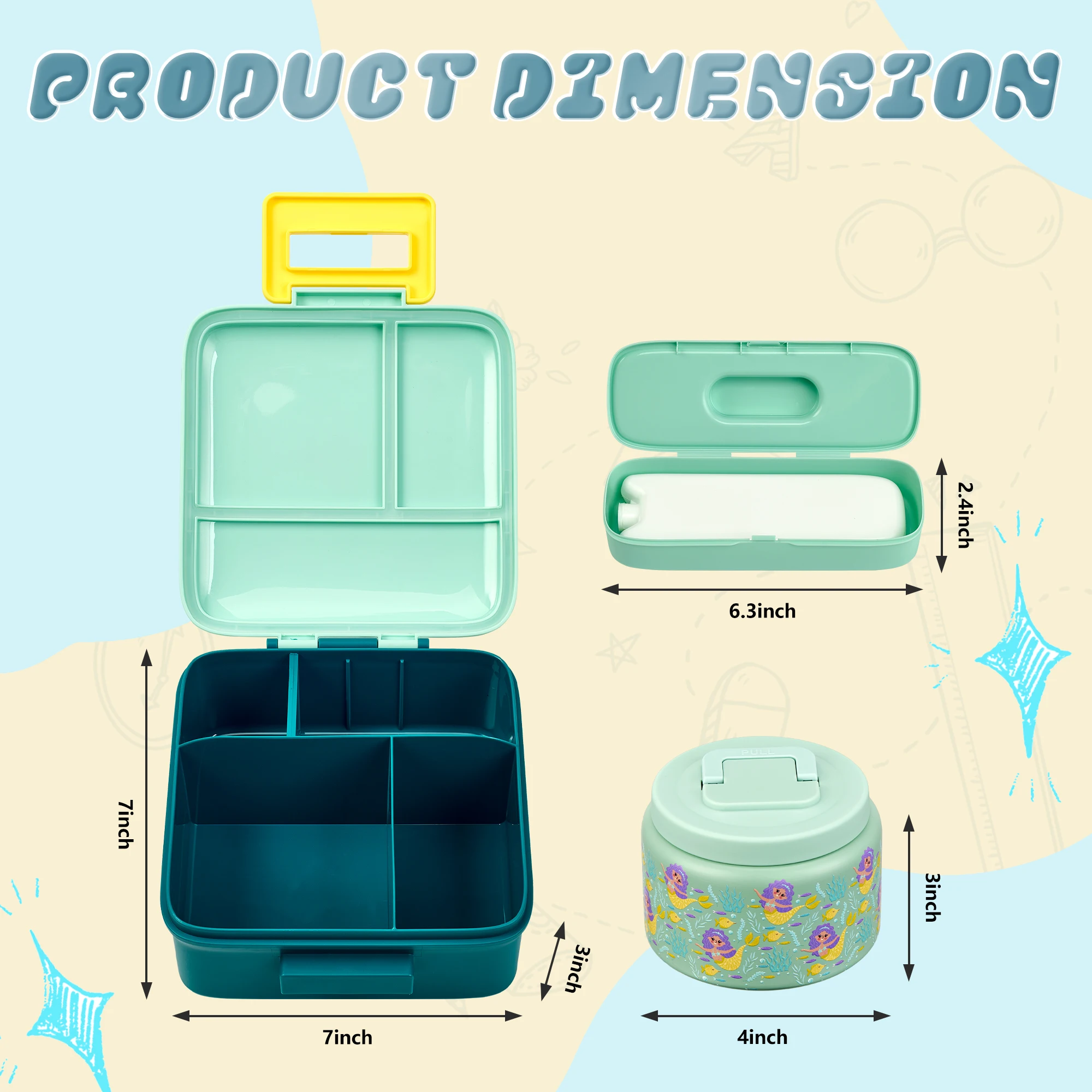 Fiambrera Bento para niños con - Mason Jar 8Oz reseña y precio