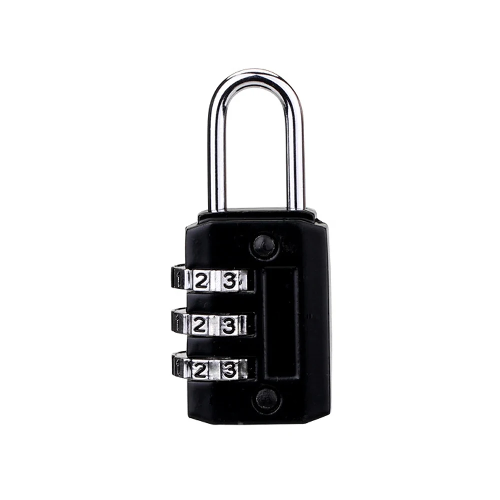 Durable And Practical Cabinet Locker Lock Combination Lock Convenience 3 Digit Combination Padlock Luggage Coded Lock Zinc Alloy