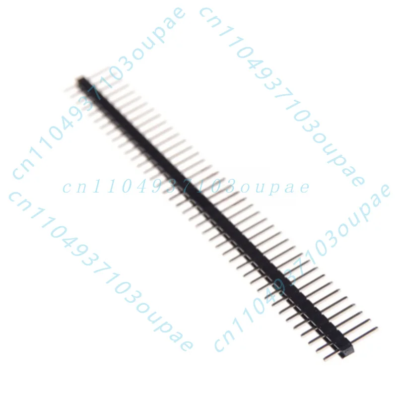 500Pcs single row pin 1 * 40 single row pin 2.54MM spacing 1x40P ordinary pin, black