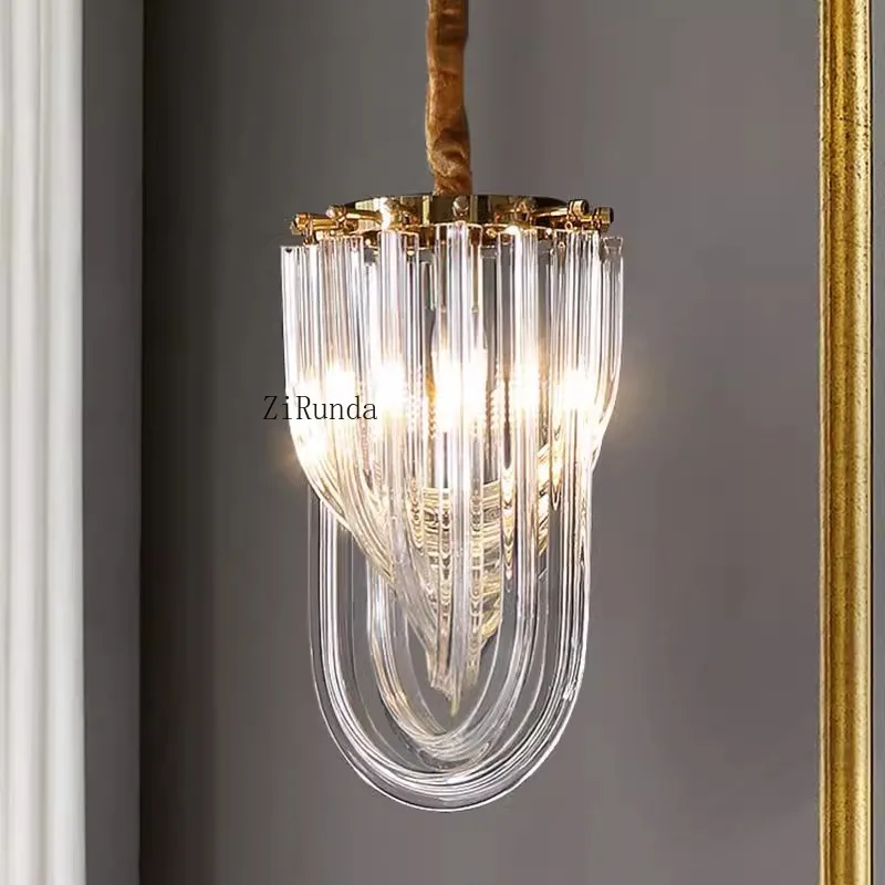 * مصباح ثريا بجانب السرير مصباح غرفة النوم الفاخر مصمم مصباح ممر البار #4