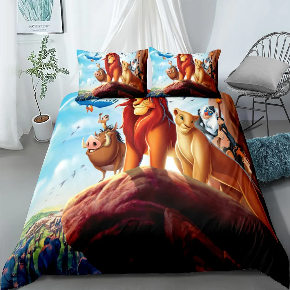 

Lion King Children Duvet Cover Set Single Double King Twin Full Queen Bed Linen Set