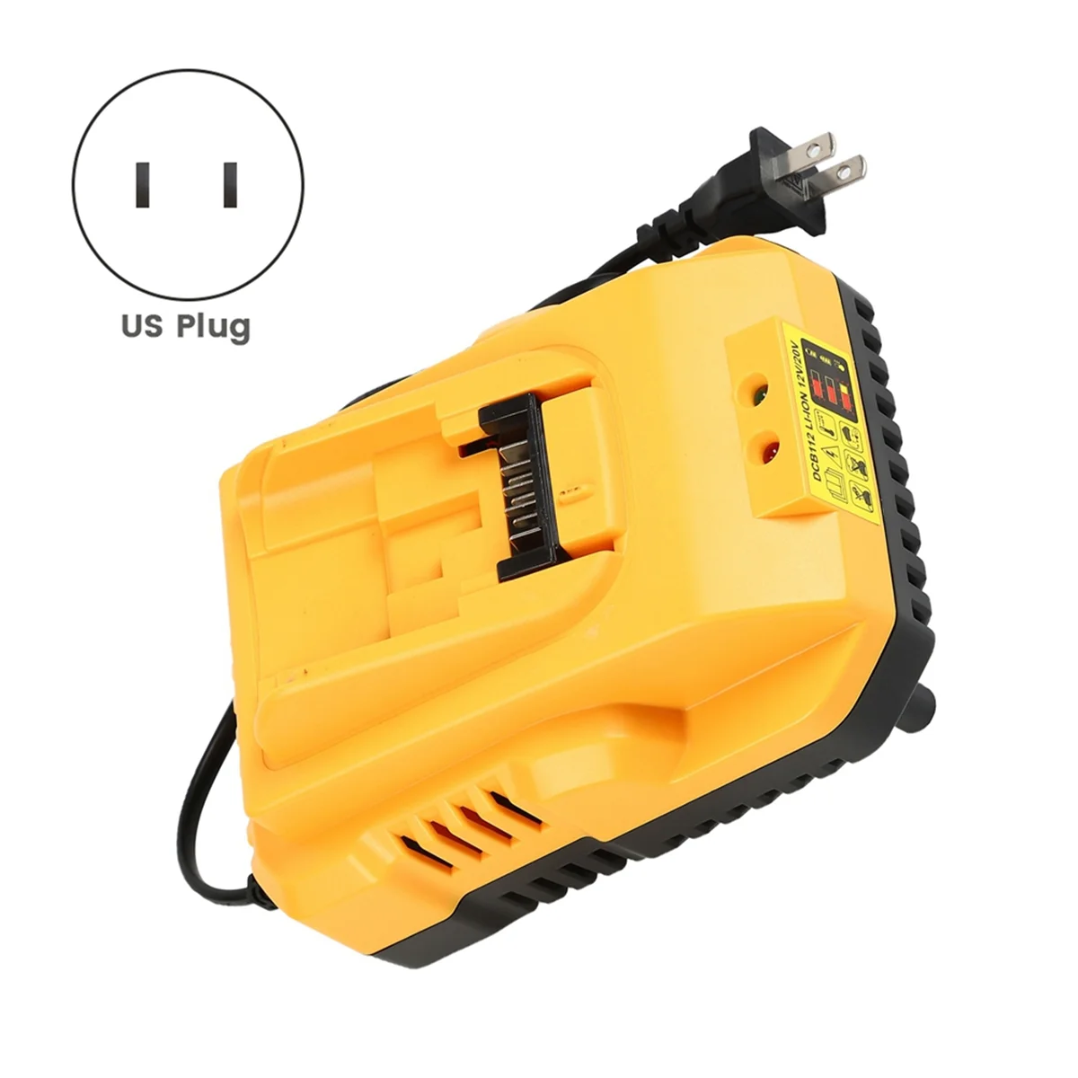 DCB112 Battery Charger for Dewalt Battery 10.8V/18V 20V Power Tools US Plug