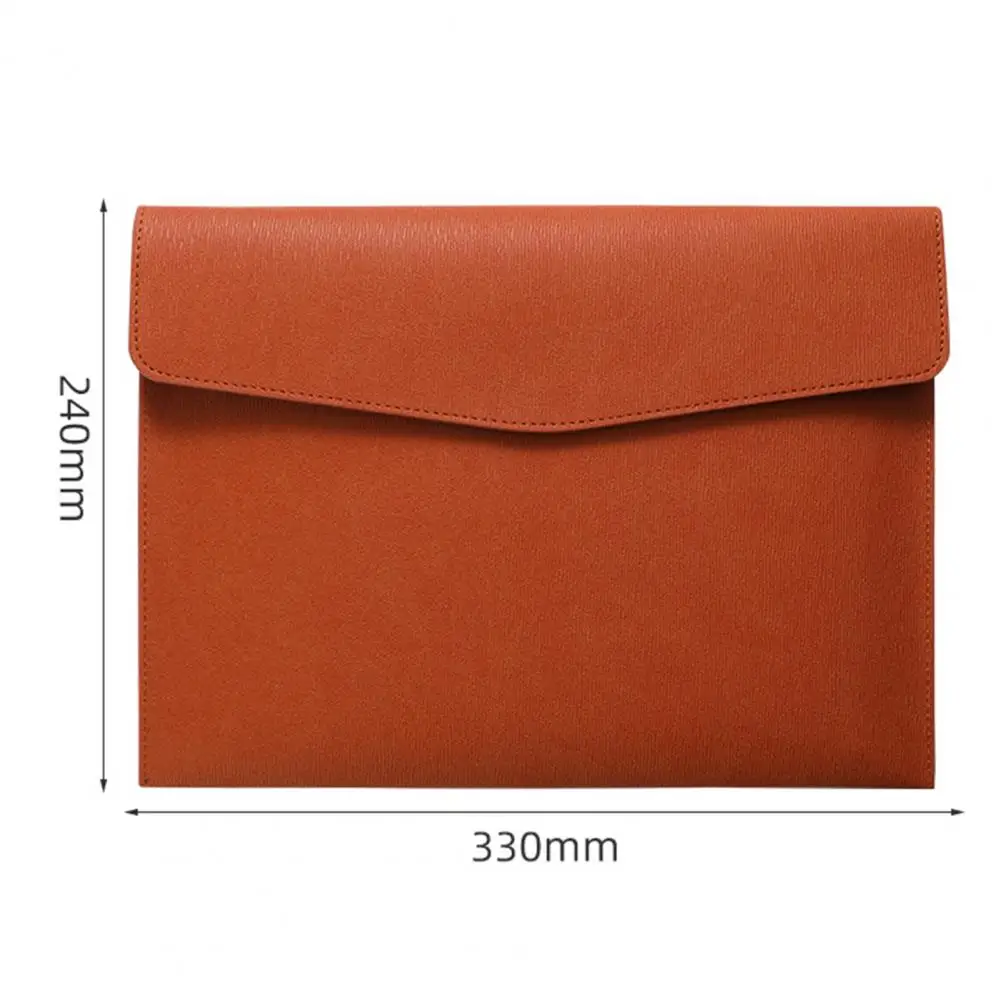 Waterproof Leather A4 Business Briefcase File Folder Document Paper Organizer Storage Bag School Office Stationery