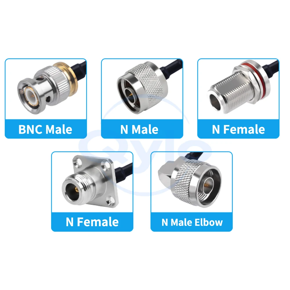 BNC to N-type male / female RF coaxial cable RG402 semi-flexible low-loss silver-plated cable Semi-flexible cable 0-18G (1 pcs)
