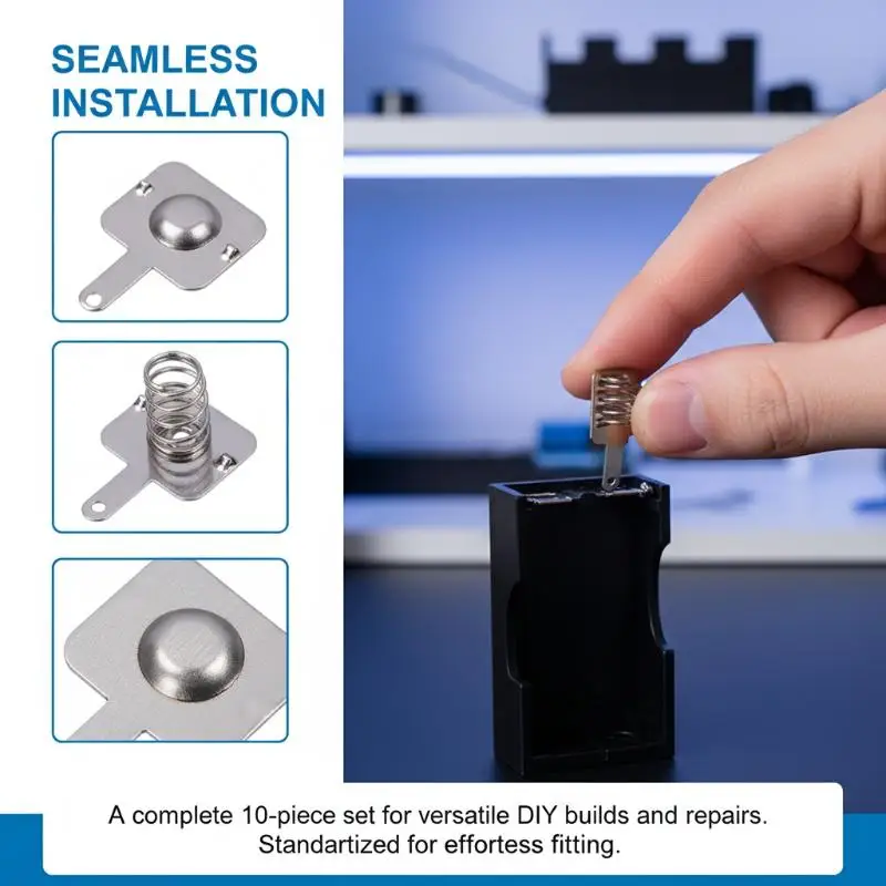 18650 Battery Spring Split Contact Sheet 20PCS Bipolar Positive Negative Tabs for Power Storage Pack Assembly DIY - view 4