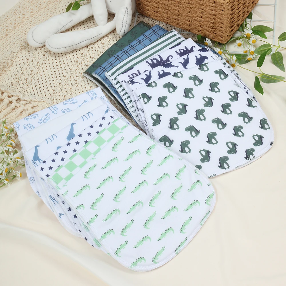 

Burp Cloths Baby Boys - 12-Pack Super Absorbent Burping Cloths for Babies, Soft & Plush Infant Towels for Milk Spit Up