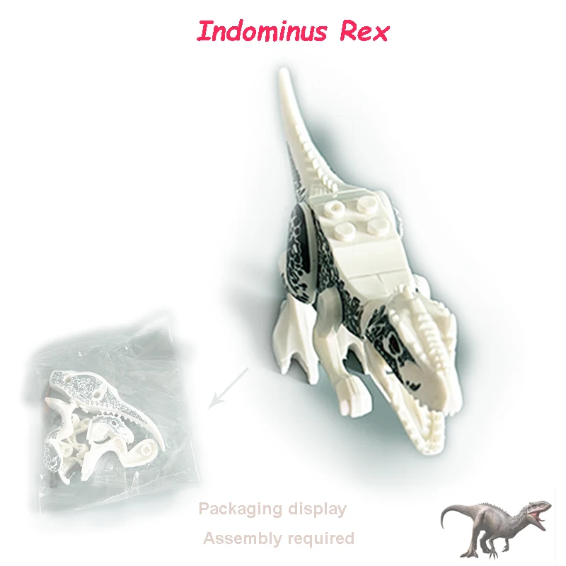 Jurassic Dino Bausteine-Set Mini-Dinosaurier-Figuren Weltmodell Bausteine Spielzeug für Jungen Mädchen Lehrreiches Kinder-Geburtstagsgeschenk
