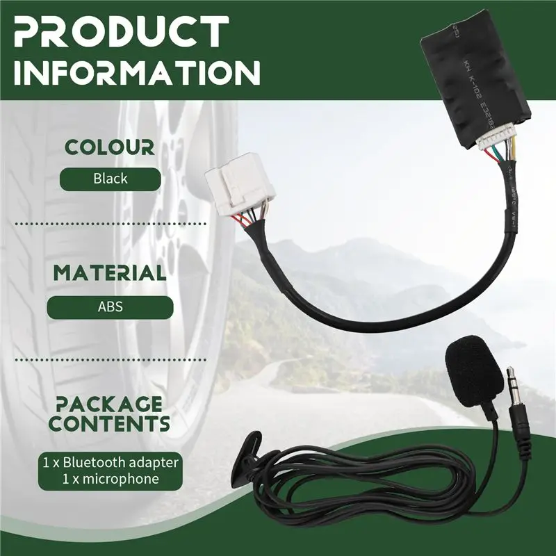Kundenliebling 12V Schnittstelle AUX Bluetooth-Adapter für Honda Accord 2003-2011 Odyssey 2005-2010 Fit 2006-2011 Autozubehör – Detail 3