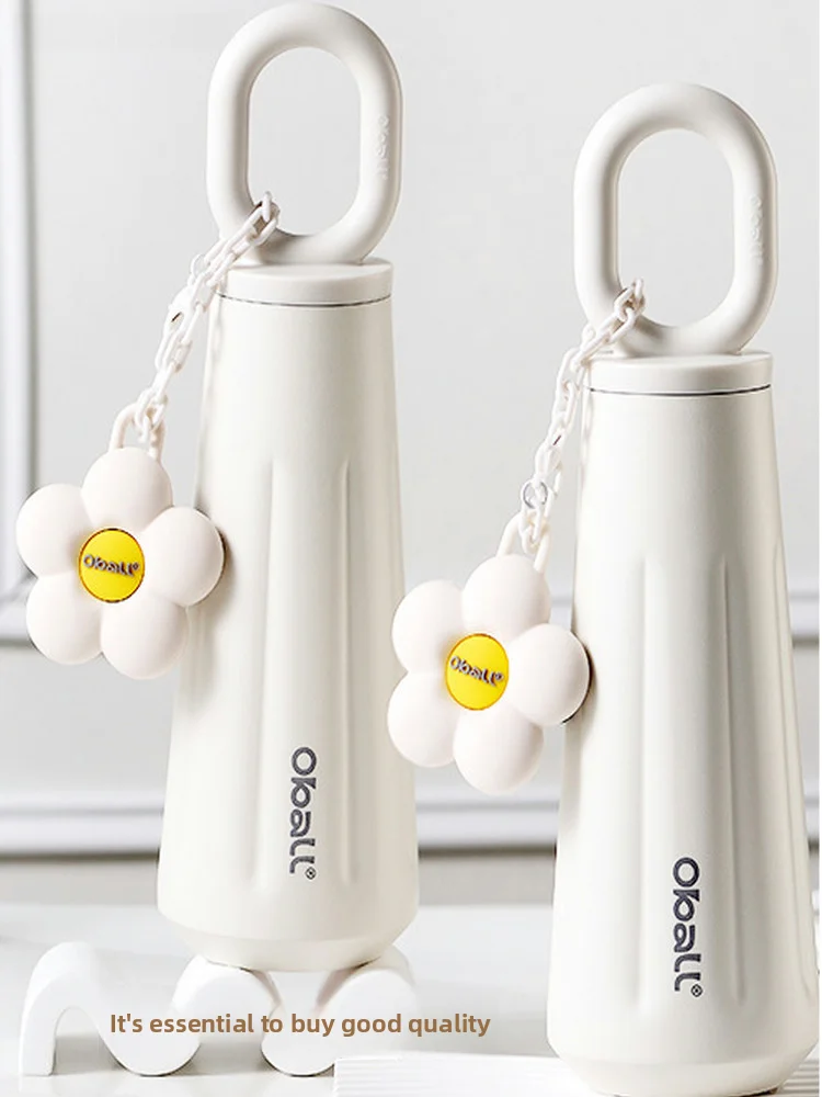 

Портативная изолированная бутылка для воды из нержавеющей стали, милый студенческий подарок для пары, высокое эстетическое значение 36, термос из нержавеющей стали для...