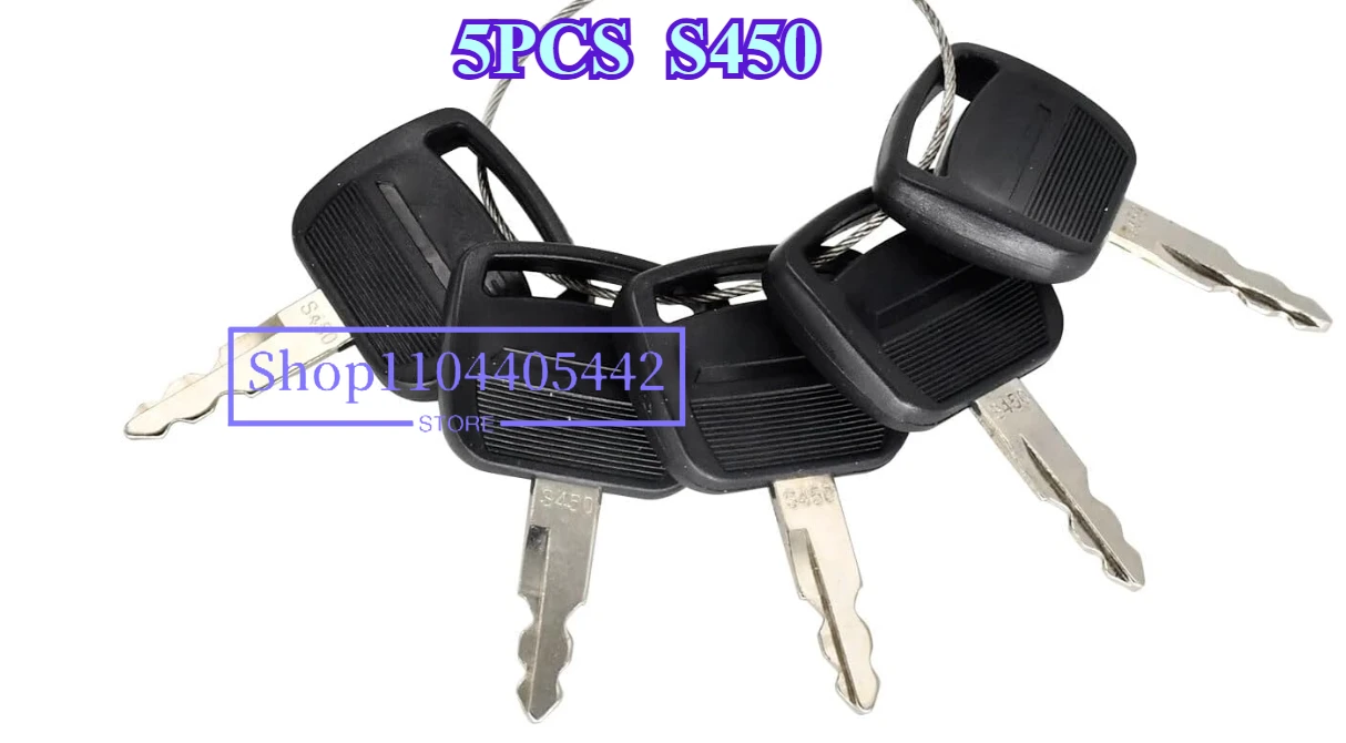 

5PCS CASE S450 Side Door Key Ignition Start Key Fits for Excavator 210 240 360 330 460 470