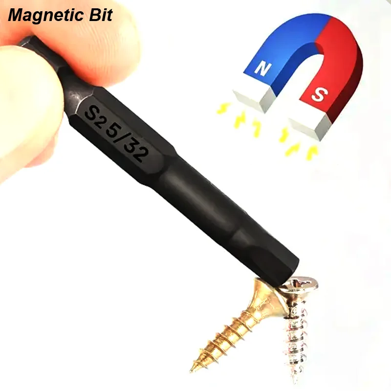Hex Head Allen Wrench Power Drill Bit Set 1/4in Screwdriver SAE S2 Steel Screw Driver Extension Adapter Security Magnetic Tips