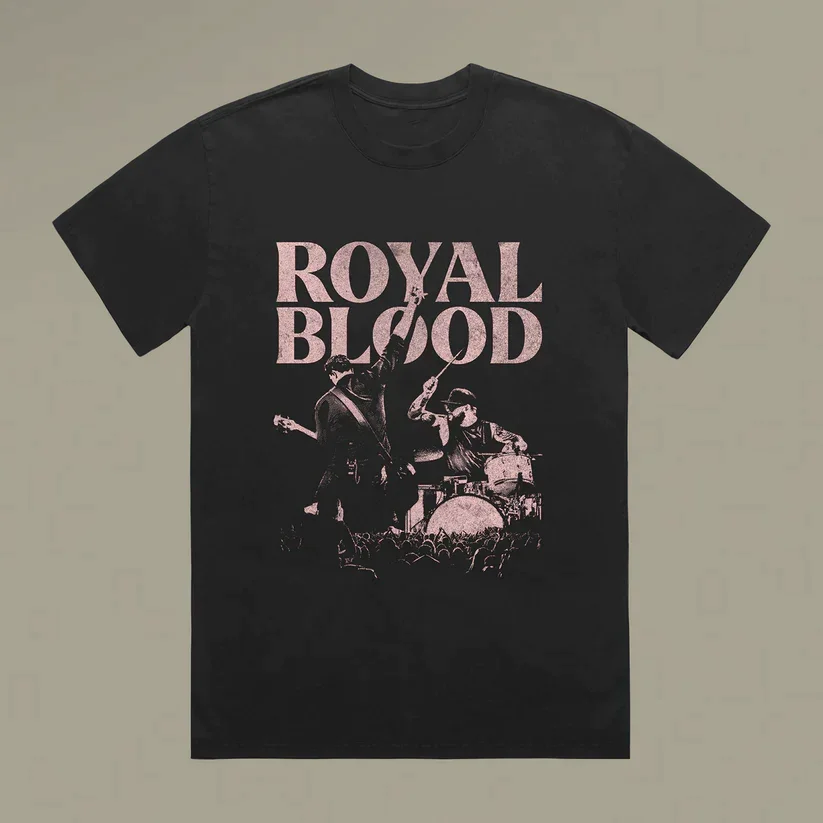 

Vtg Royal Blood Band Live In Concert Unisex All Size Black Shirt