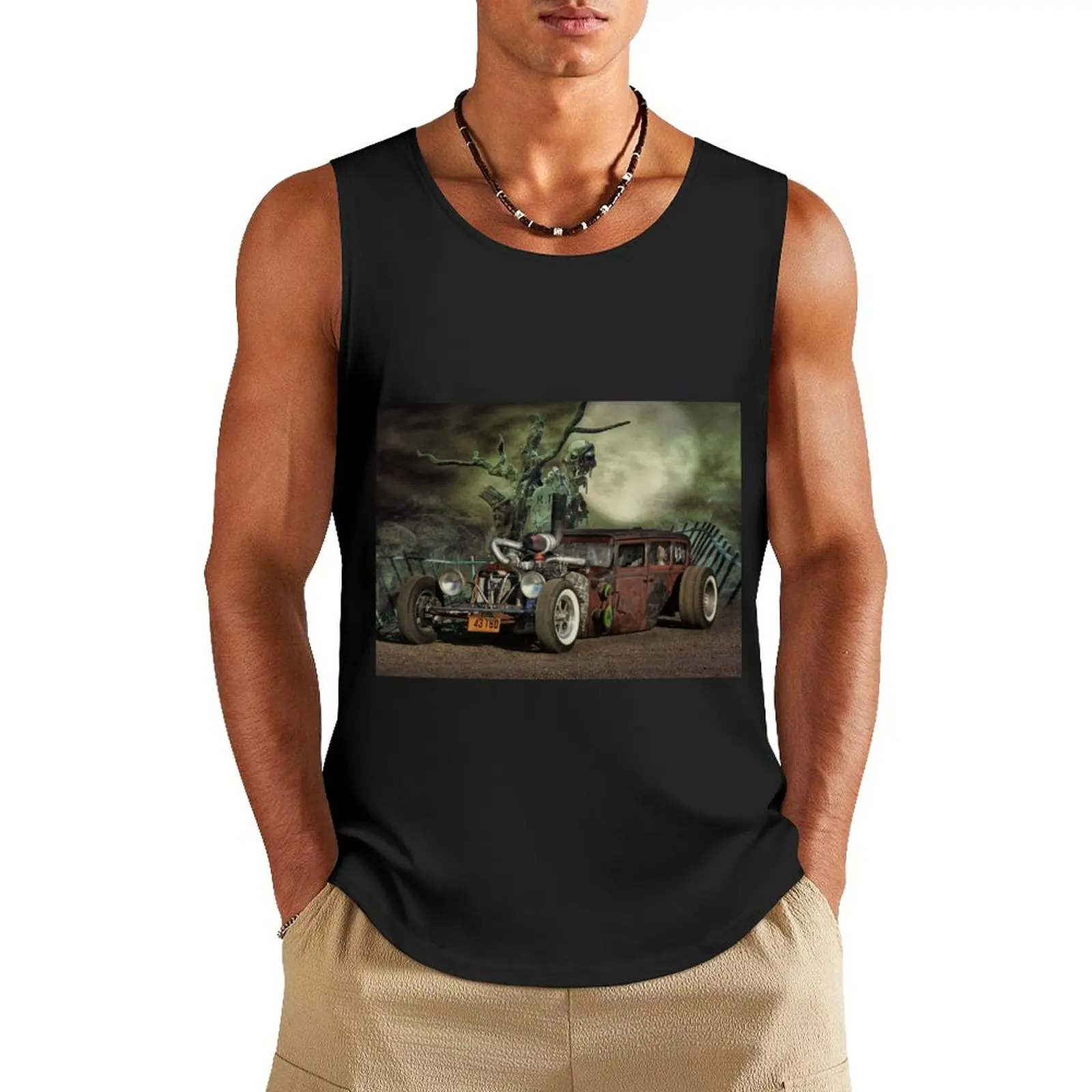 

Rat Rod Studios Halloween 1 Tank Top Bodybuilding clothing man Men's sleeveless t-shirt sports clothes for men