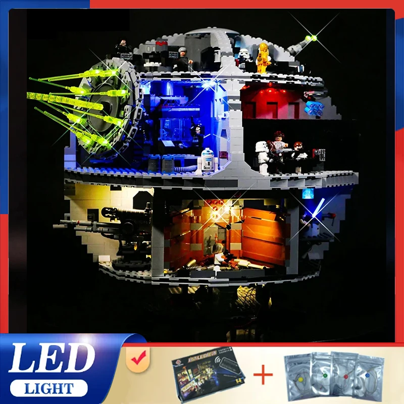 Diy LED Light Kit For LEGO 75159 Death Star (Only LED Light,Without Blocks Model )