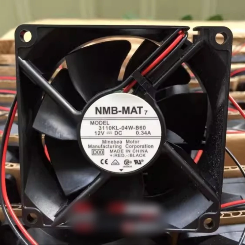 

Free shipping, brand new original 3110KL-04W-B60 8025 8CM 12V 0.34A ball cooling fan
