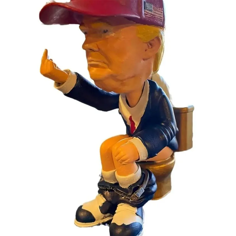 

Новый продукт, забавное украшение из смолы, креативное украшение в форме туалета на средний палец, украшение для гостиной, рабочего стола, автомобиля, абстрактные поделки