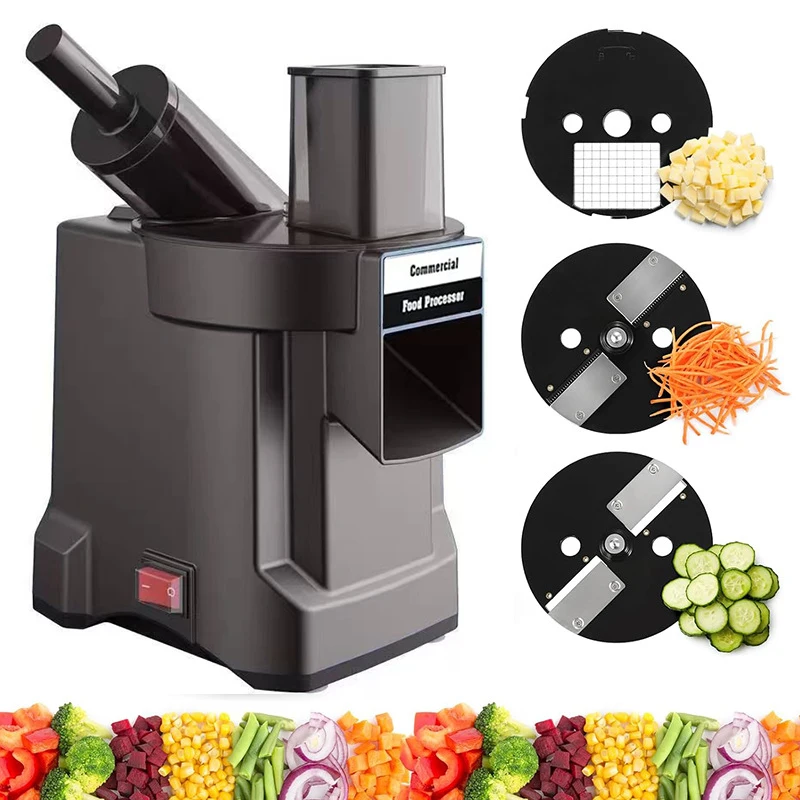 

220V 3 in 1 Electric Vegetable Chopper Multifunctional Chopper Vegetable Cutter Slicer Dicer Machine Automatic Potato Slicer