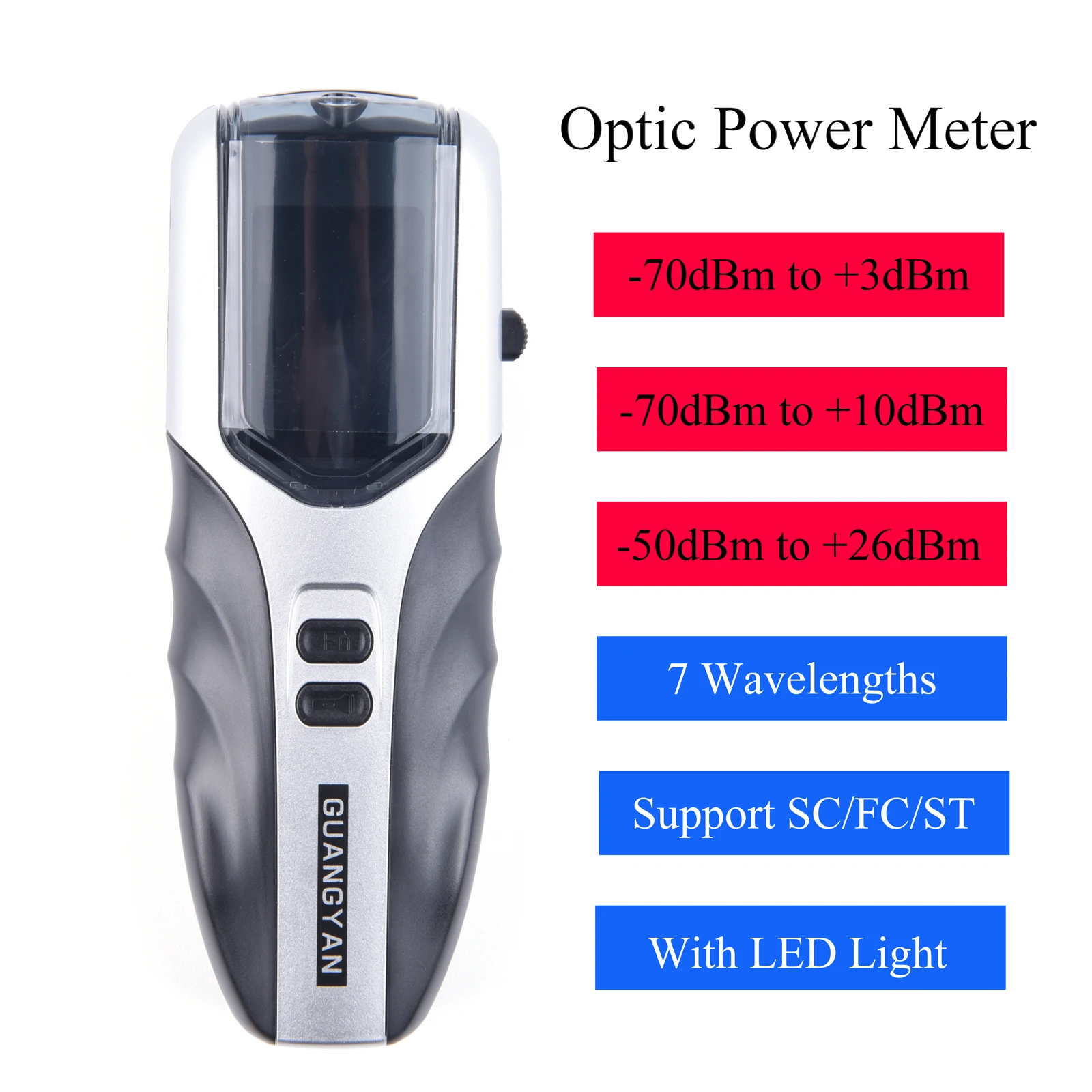 

Mini 4 in 1 Multifunctional Fiber Optical Power Meter Handheld NC Save Data Visual Fault Locator VFL Optic Decay Loss Tester