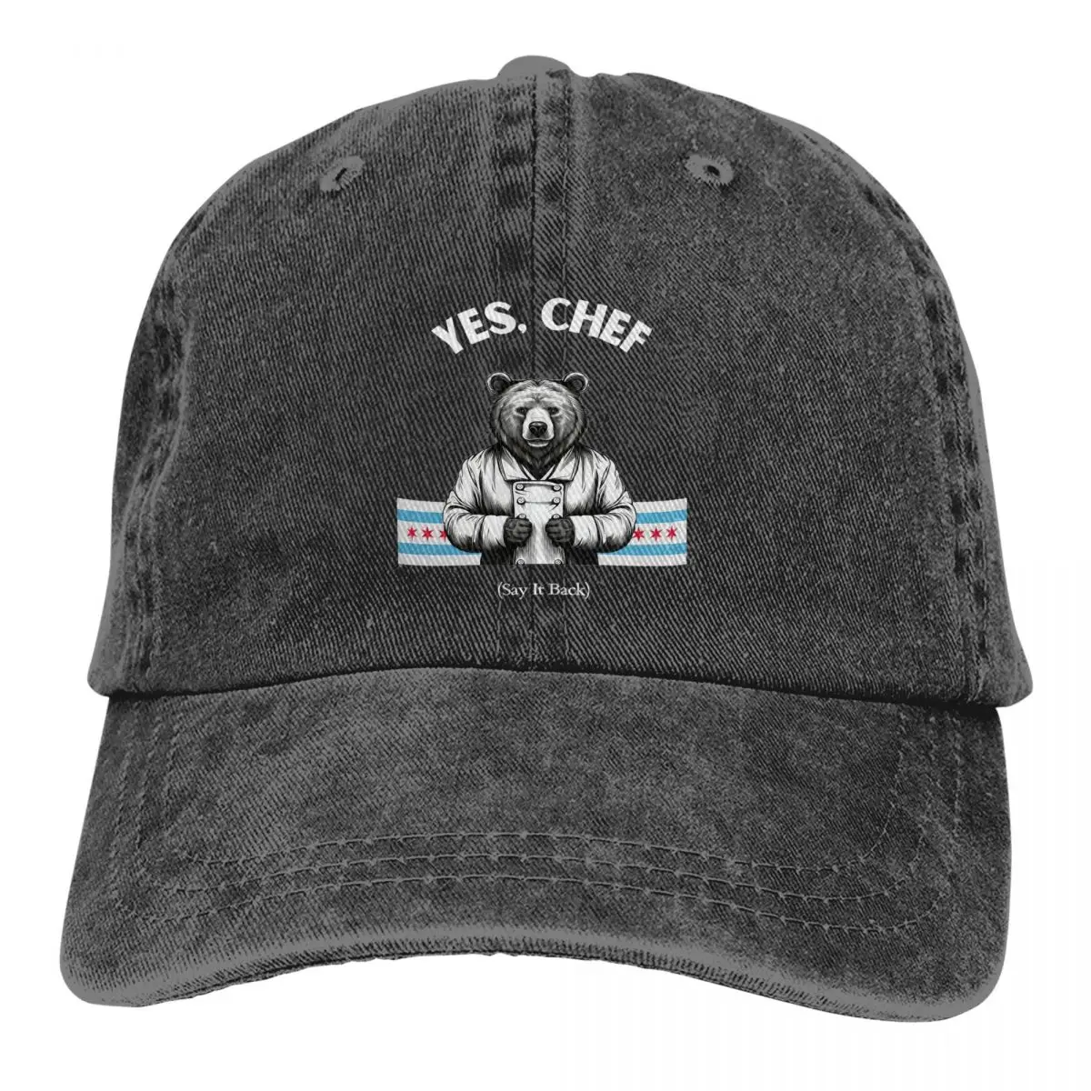 The Bear Tv Show Yes Chef Baseball Caps Vintage Distressed Washed Snapback Hat Unisex Running Golf Unstructured Soft Hats Cap