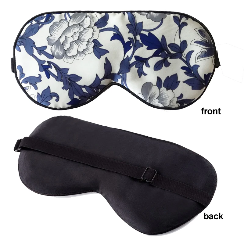 Eye Shade 16 Momme Mulberry Pure Silk Eye Mask Cover Double-Side Sleeping Eyepatch Blindfolds Health Sleep Shield for Insomn