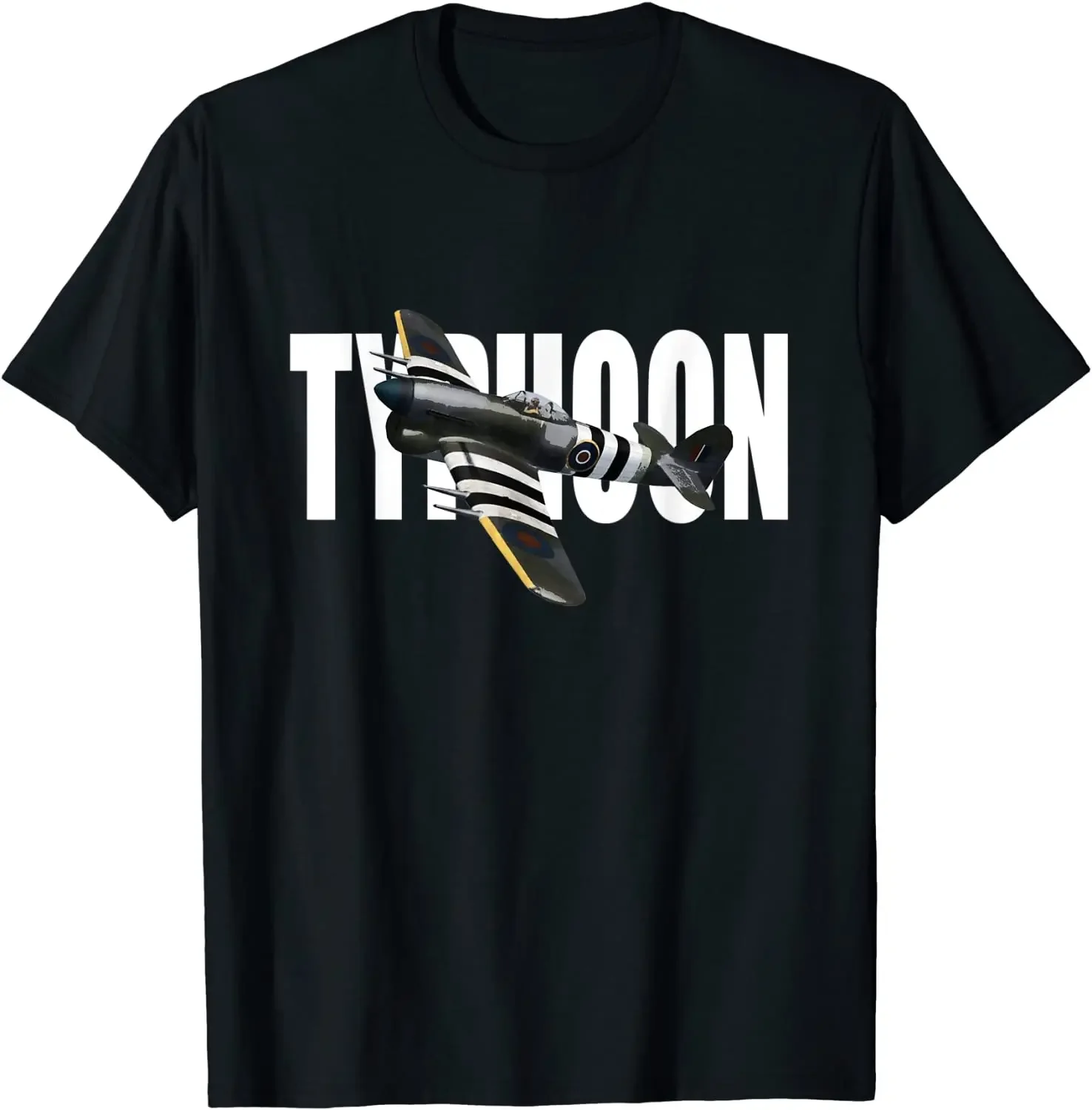 

RAF Hawker Typhoon WW2 Fighter Aircraft Men T-Shirt Short Sleeve Casual 100% Cotton O-Neck Summer Tees