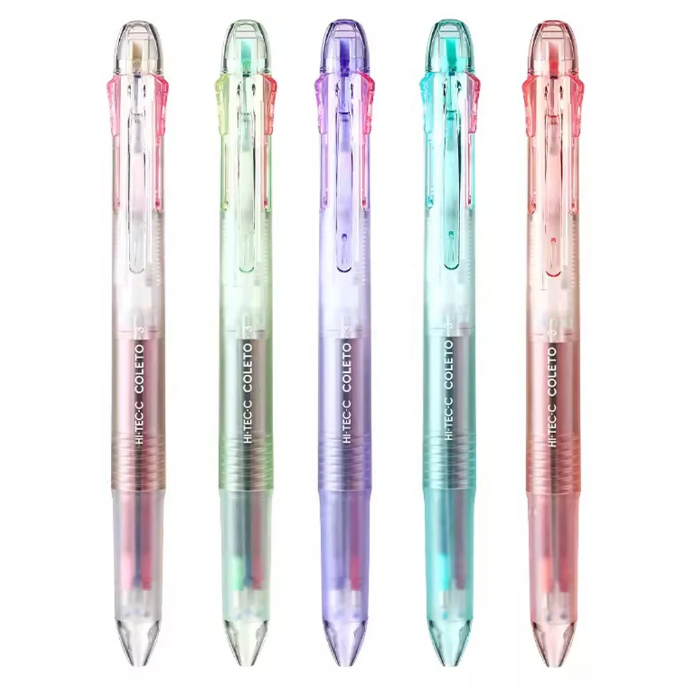 Japan PILOT Multi-function Pen Tricolor Gel Pen 0.4mm Limited Click Head Coleto Color Pen Replaceable Core Office Stationery